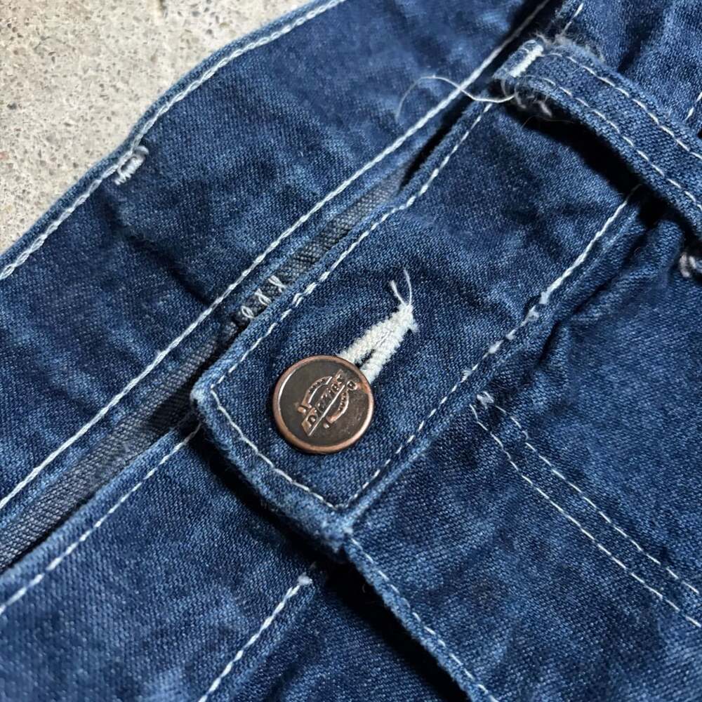 Dickies Dark Blue Denim Carpenter Jeans Size 38x30 - Picture 3 of 5